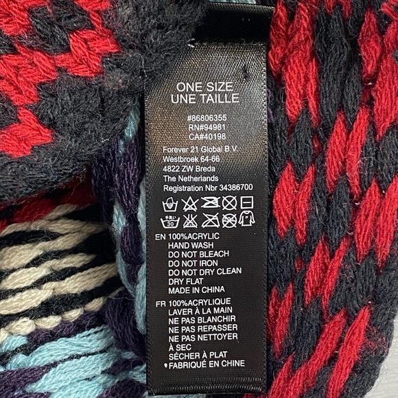 Forever‎ 21 Multicolor Knit Beanie with Pom-Pom O/S - Picture 6 of 7